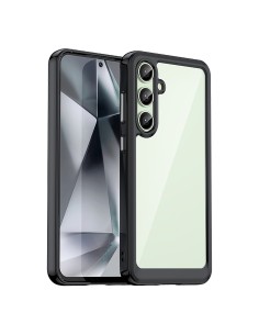 
Silikoninis dėklas su gelio rėmeliu, skirtas „Samsung Galaxy S24 FE Outer Space“ dėklui - juodas
