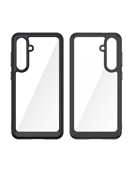 
Silikoninis dėklas su gelio rėmeliu, skirtas „Samsung Galaxy S24 FE Outer Space“ dėklui - juodas
