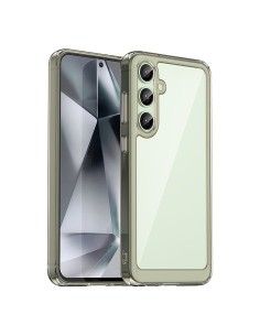
Silikoninis dėklas su gelio rėmeliu, skirtas „Samsung Galaxy S24 FE Outer Space“ dėklui - skaidrus ir juodas
