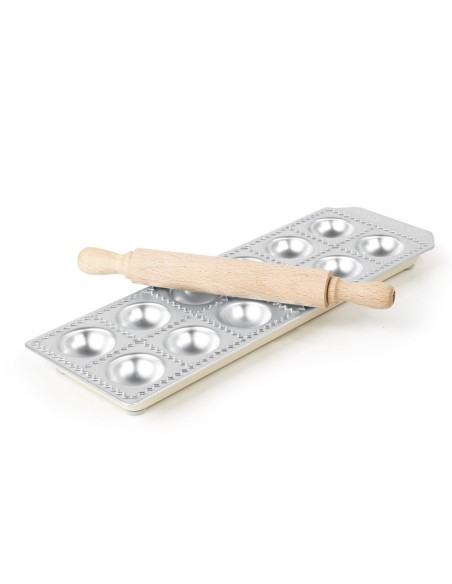 Forma su kočėlu apvaliems Ravioli koldūnams gaminti 12 vnt - Hendi 975541 Forma su kočėlu apvaliems Ravioli koldūnams gaminti 12 vnt - Hendi 975541