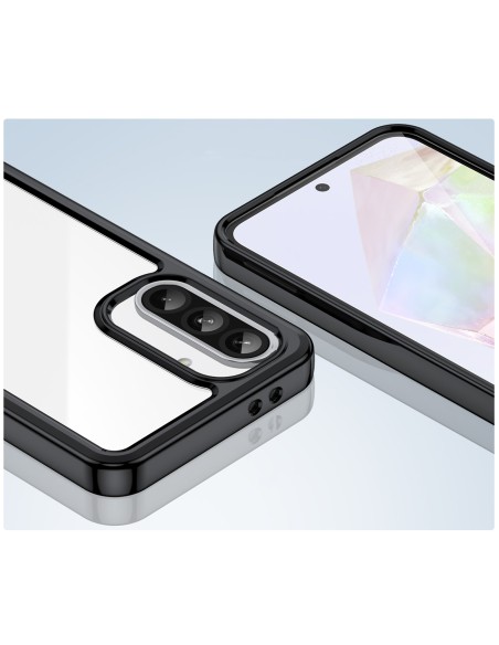 
„Samsung Galaxy A26 Outer Space“ dėklas su lanksčiu rėmeliu – juodas

