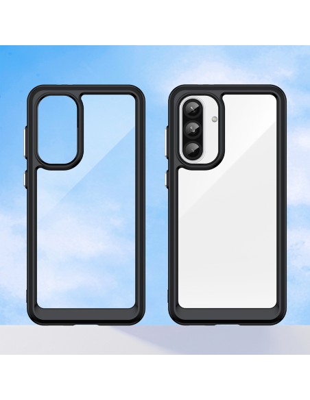 
„Samsung Galaxy A26 Outer Space“ dėklas su lanksčiu rėmeliu – juodas
