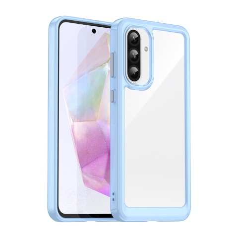 
„Samsung Galaxy A26 Outer Space“ dėklas su lanksčiu rėmeliu – mėlynas
