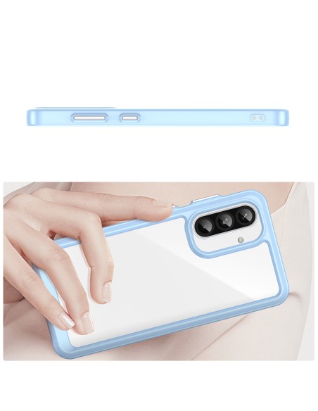 
„Samsung Galaxy A26 Outer Space“ dėklas su lanksčiu rėmeliu – mėlynas

