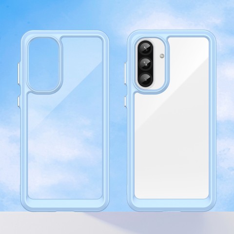 
„Samsung Galaxy A26 Outer Space“ dėklas su lanksčiu rėmeliu – mėlynas
