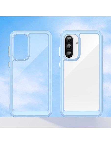 
„Samsung Galaxy A26 Outer Space“ dėklas su lanksčiu rėmeliu – mėlynas
