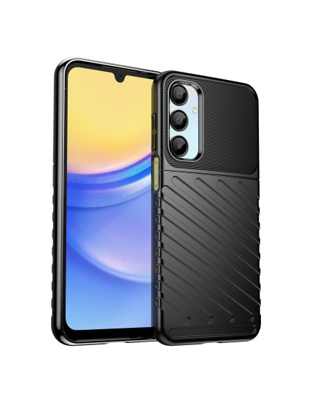 
Šarvuotas silikoninis dėklas, skirtas „Samsung Galaxy A26 Thunder“ dėklui - juodas
