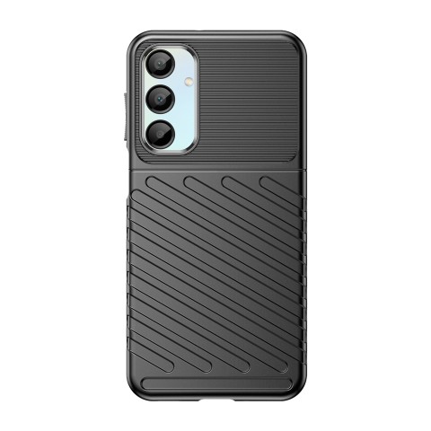 
Šarvuotas silikoninis dėklas, skirtas „Samsung Galaxy A26 Thunder“ dėklui - juodas
