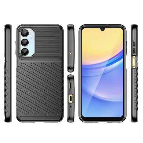 
Šarvuotas silikoninis dėklas, skirtas „Samsung Galaxy A26 Thunder“ dėklui - juodas
