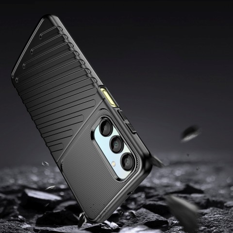 
Šarvuotas silikoninis dėklas, skirtas „Samsung Galaxy A26 Thunder“ dėklui - juodas
