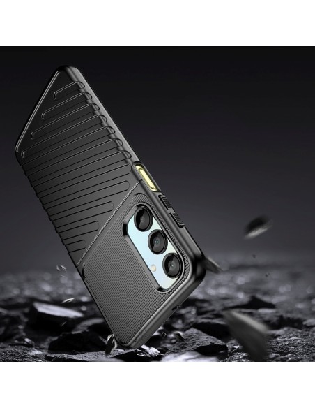
Šarvuotas silikoninis dėklas, skirtas „Samsung Galaxy A26 Thunder“ dėklui - juodas
