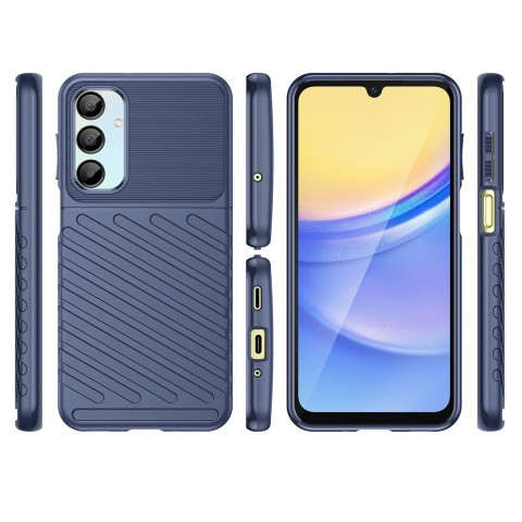 
Šarvuotas silikoninis dėklas, skirtas „Samsung Galaxy A26 Thunder Case“ – mėlynas

