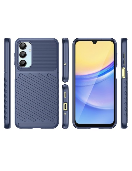 
Šarvuotas silikoninis dėklas, skirtas „Samsung Galaxy A26 Thunder Case“ – mėlynas
