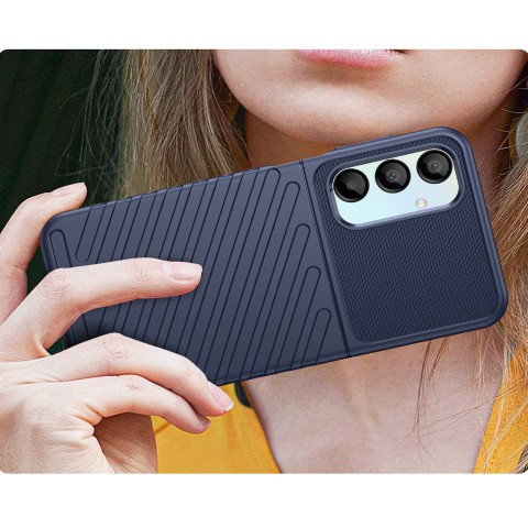 
Šarvuotas silikoninis dėklas, skirtas „Samsung Galaxy A26 Thunder Case“ – mėlynas
