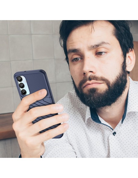 
Šarvuotas silikoninis dėklas, skirtas „Samsung Galaxy A26 Thunder Case“ – mėlynas
