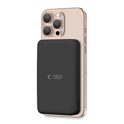 
Belaidis išorinis akumuliatorius 10000 mAh USB-A USB-C 15W – juodas
