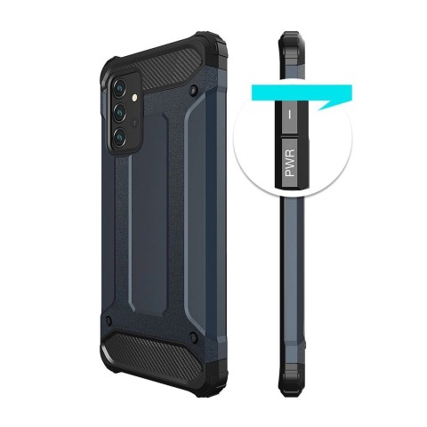 
Hibridinis šarvuotas dėklas, skirtas „Samsung Galaxy A36“ – sidabrinis
