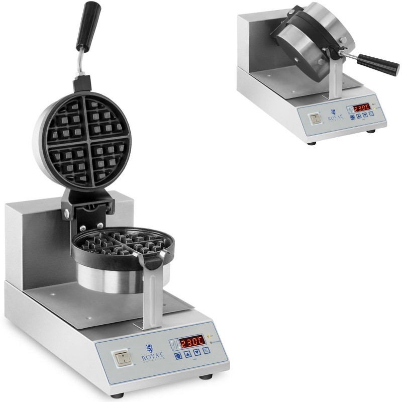 Sukamoji vaflinė apvaliems vafliams, sk. 18cm 1300W RCWM-1300-RE