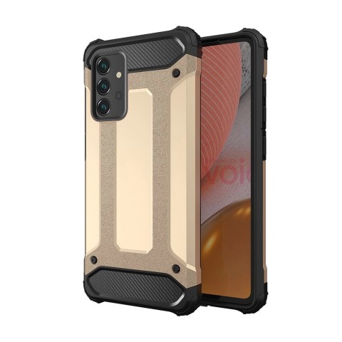 
Šarvuotas hibridinis dėklas, skirtas „Samsung Galaxy A36 Hybrid Armor“ - auksinis
