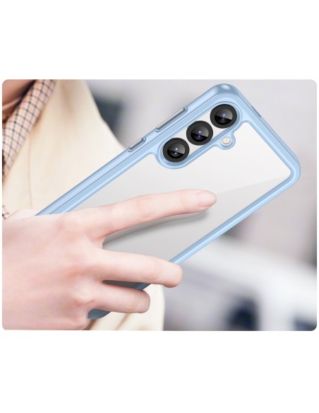 
„Samsung Galaxy A36 Outer Space“ dėklas su lanksčiu rėmeliu – mėlynas
