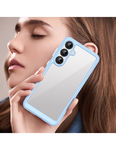 
„Samsung Galaxy A36 Outer Space“ dėklas su lanksčiu rėmeliu – mėlynas
