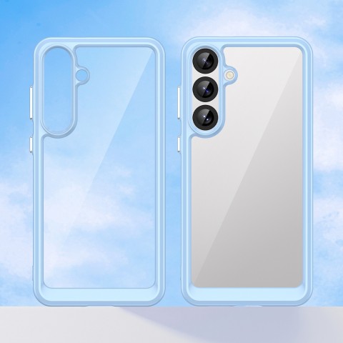 
„Samsung Galaxy A36 Outer Space“ dėklas su lanksčiu rėmeliu – mėlynas
