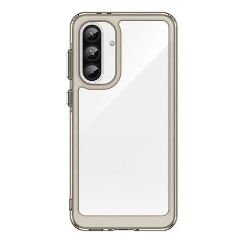 
„Samsung Galaxy A36 Outer Space“ dėklas su lanksčiu rėmeliu – permatomas juodas
