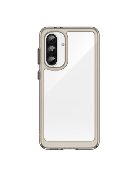 
„Samsung Galaxy A36 Outer Space“ dėklas su lanksčiu rėmeliu – permatomas juodas
