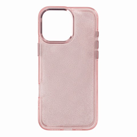 
Blizgantis „iPhone 16e“ galinis dėklas su blizgučiais – rožinis

