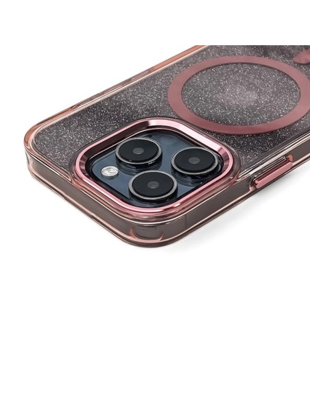
Blizgantis „MagSafe“ dėklas, skirtas „iPhone 16e“ – rožinis
