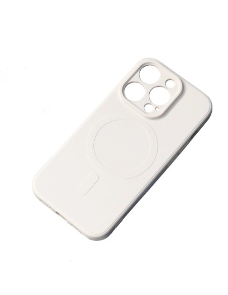 
„iPhone 16e“ silikoninis dėklas su „MagSafe“ – smėlio spalvos
