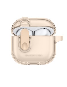 
„AirPods 4“ minimalaus dizaino dėklas – dykuma
