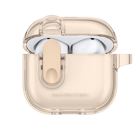 
„AirPods 4“ minimalaus dizaino dėklas – dykuma
