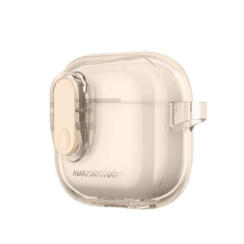 
„AirPods 4“ minimalaus dizaino dėklas – dykuma
