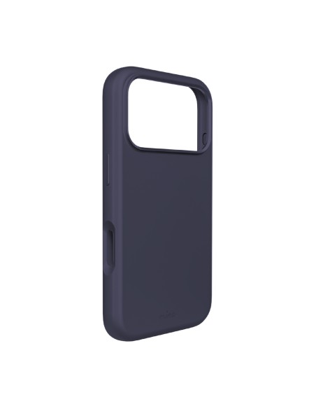 
„iPhone 17 Pro Max Pure Icon Mag Pro“ skysto silikono „MagSafe“ dėklas su aliuminio mygtukais – tamsiai mėlynas
