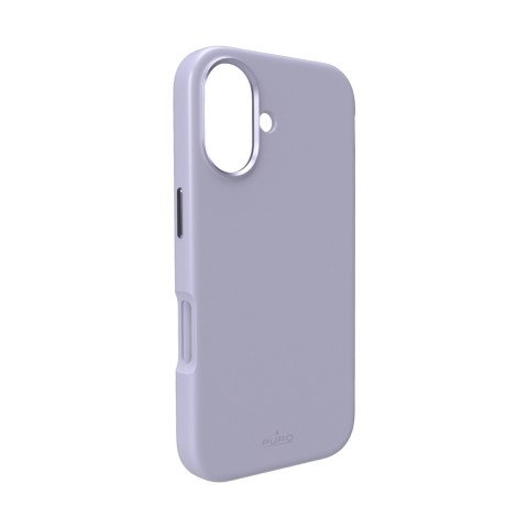 
„iPhone 17 Icon Mag Pro“ skysto silikono „MagSafe“ dėklas su aliuminio mygtukais – levandų spalvos
