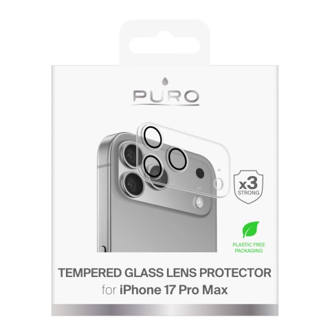
Grūdintas stiklas kameros salelei ir objektyvams, skirtiems „iPhone 17 Pro Max Camera Standard“
