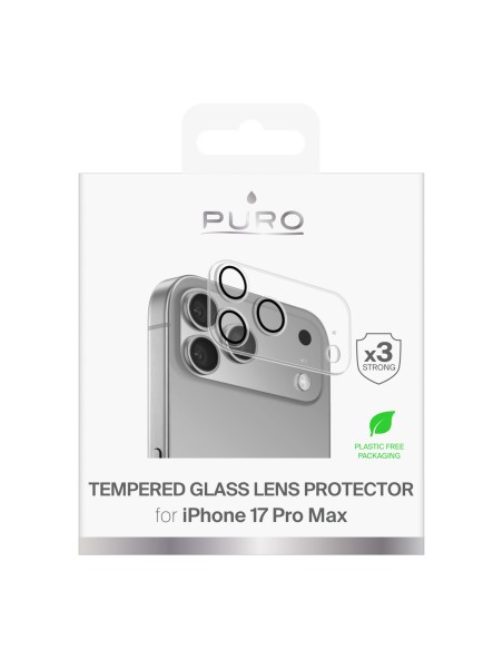 
Grūdintas stiklas kameros salelei ir objektyvams, skirtiems „iPhone 17 Pro Max Camera Standard“
