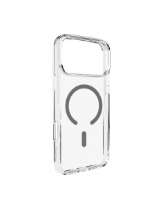 
„iPhone 17 Pro Max Lite“ „MagSafe“ dėklas – permatomas pilkas žiedas
