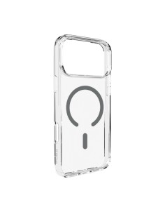 
„iPhone 17 Pro Lite“ „MagSafe“ dėklas – permatomas pilkas žiedas
