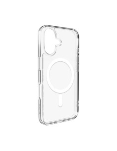
„iPhone 17 Lite“ „MagSafe“ dėklas – permatomas baltas žiedas

