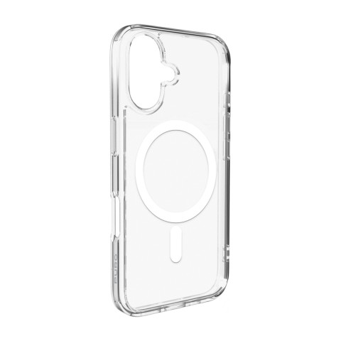 
„iPhone 17 Lite“ „MagSafe“ dėklas – permatomas baltas žiedas
