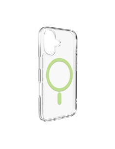 
„iPhone 17 Lite“ „MagSafe“ dėklas – permatomas žalias žiedas
