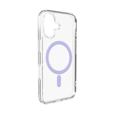 
„iPhone 17 Lite“ „MagSafe“ dėklas – permatomas rožinis žiedas
