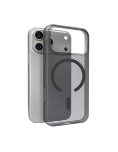 
„iPhone 17 Pro Magsafe Daylight“ silikoninis dėklas – permatomas juodas

