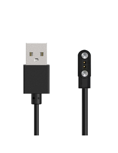 
2 kontaktų 2,8 mm magnetinis įkroviklis 60 cm išmaniesiems laikrodžiams – juodas
