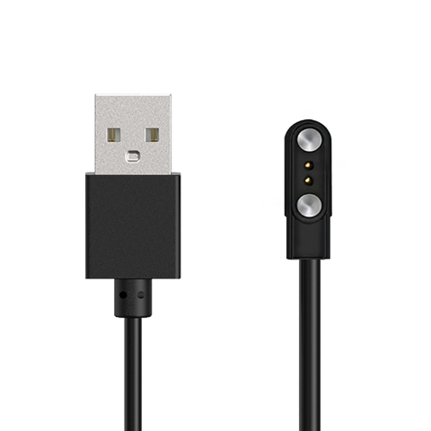 
2 kontaktų 2,8 mm magnetinis įkroviklis 60 cm išmaniesiems laikrodžiams – juodas
