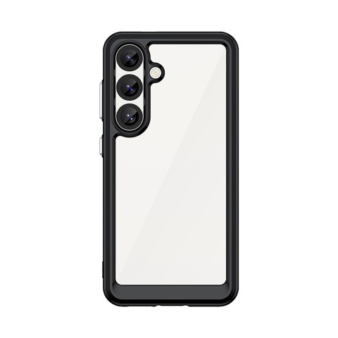 
Silikoninis dėklas su gelio rėmeliu, skirtas „Samsung Galaxy S25 Outer Space“ dėklui – juodas
