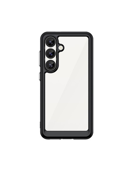 
Silikoninis dėklas su gelio rėmeliu, skirtas „Samsung Galaxy S25 Outer Space“ dėklui – juodas
