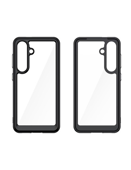 
Silikoninis dėklas su gelio rėmeliu, skirtas „Samsung Galaxy S25 Outer Space“ dėklui – juodas
